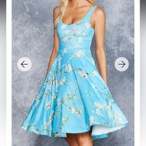 Black Milk Clothing Almond Blossoms Pocket Midi Dress XS